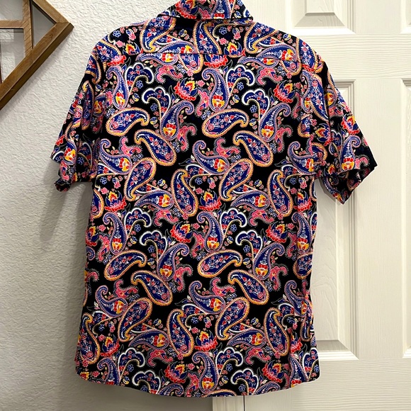 Cremieux paisley button up shirt size men’s large - Picture 5 of 5